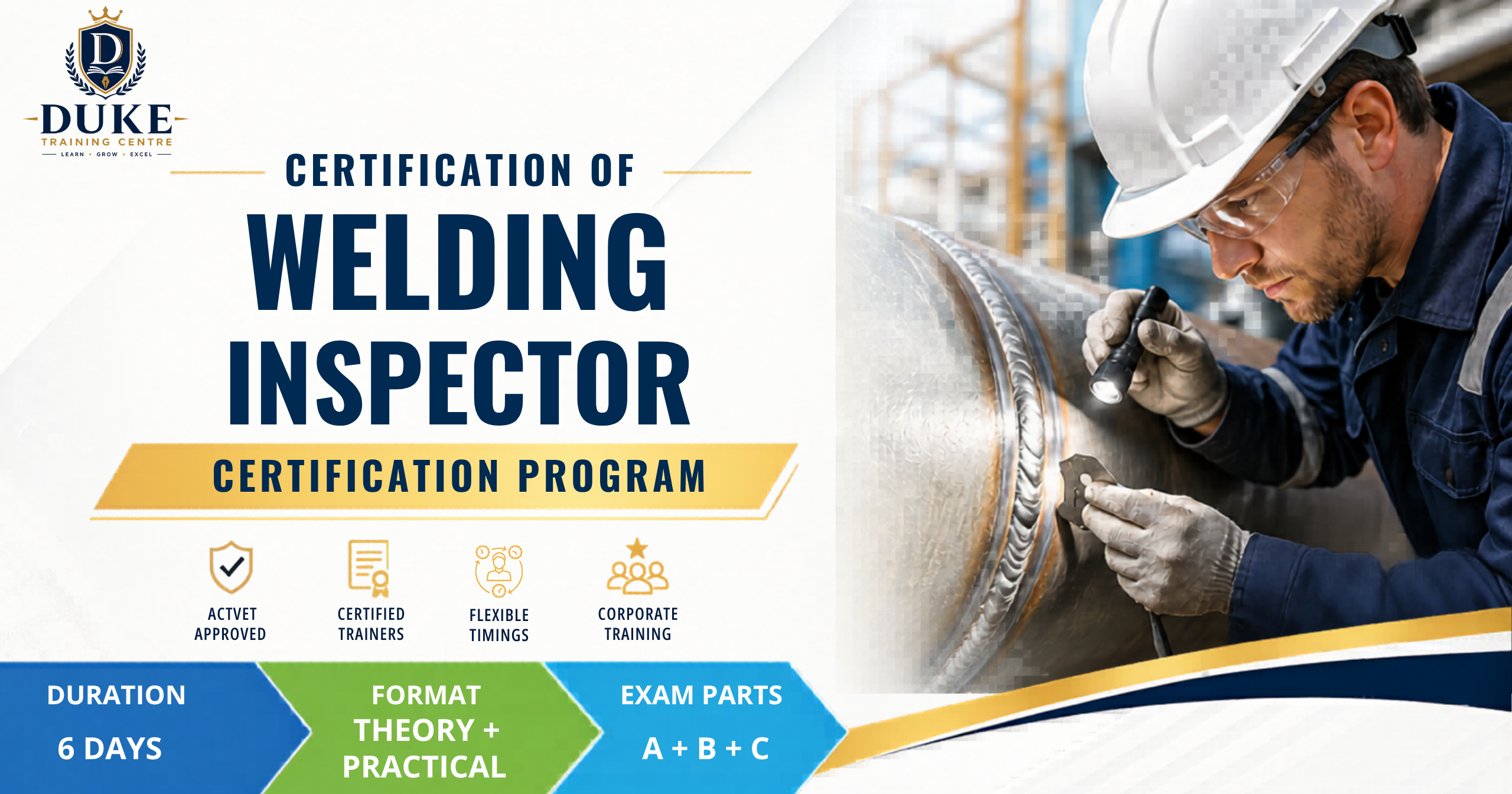 Certifiate in welding Inspetor course in Abu Dhabi